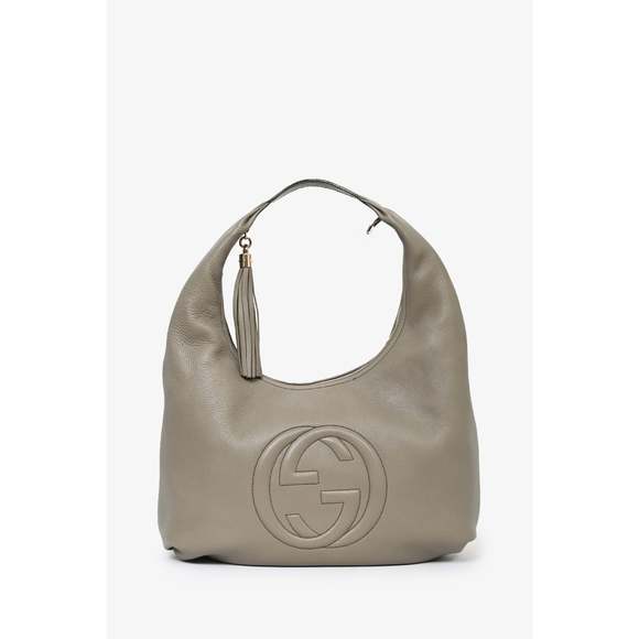 Gucci Taupe Leather Soho Hobo Bag - Picture 1 of 3